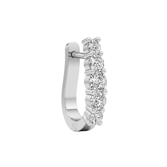 1Ct Round ShapeHoops Earrings