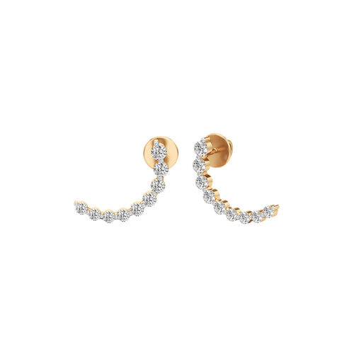075Ct Round ShapeFancy Studs Earrings
