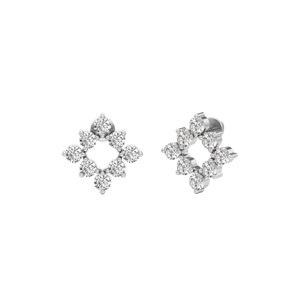 175Ct Round ShapeFancy Studs Earrings