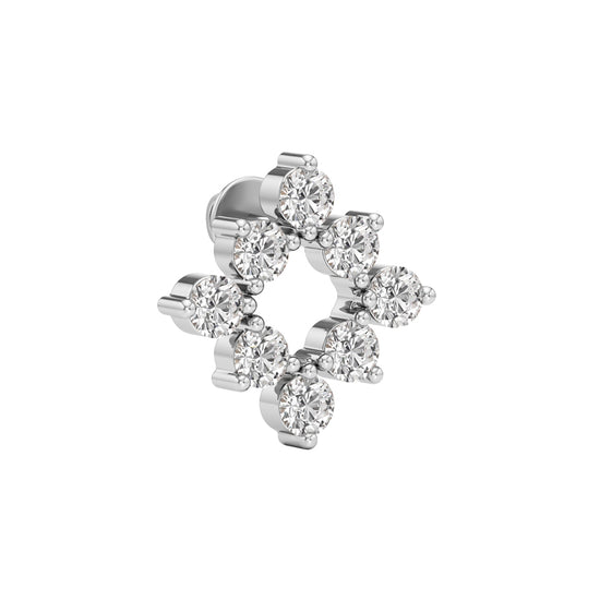 175Ct Round ShapeFancy Studs Earrings