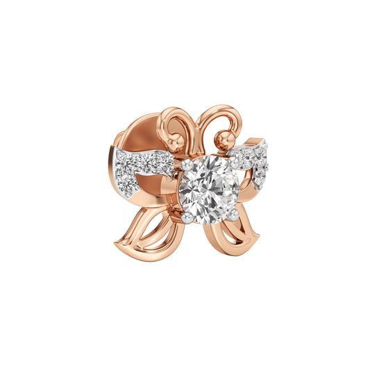 050Ct Round Shape Fancy Studs Earrings
