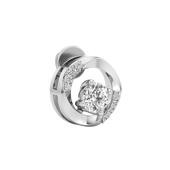 05Ct Round Shape Delicate Earrings