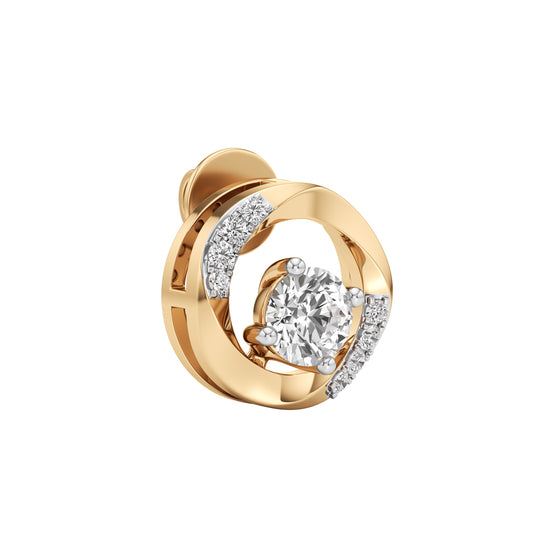 05Ct Round Shape Delicate Earrings