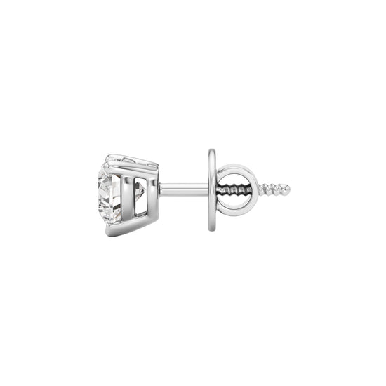 100Ct Heart Shape Solitaire Studs Earrings