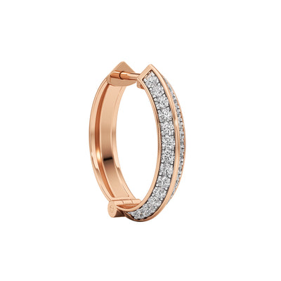 075Ct Round ShapeHoops Earrings