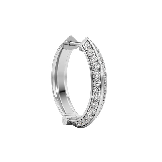 075Ct Round ShapeHoops Earrings