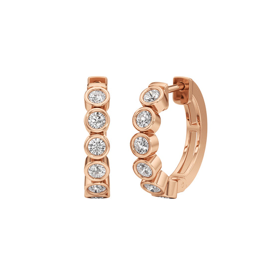 125Ct Round ShapeHoops Earrings