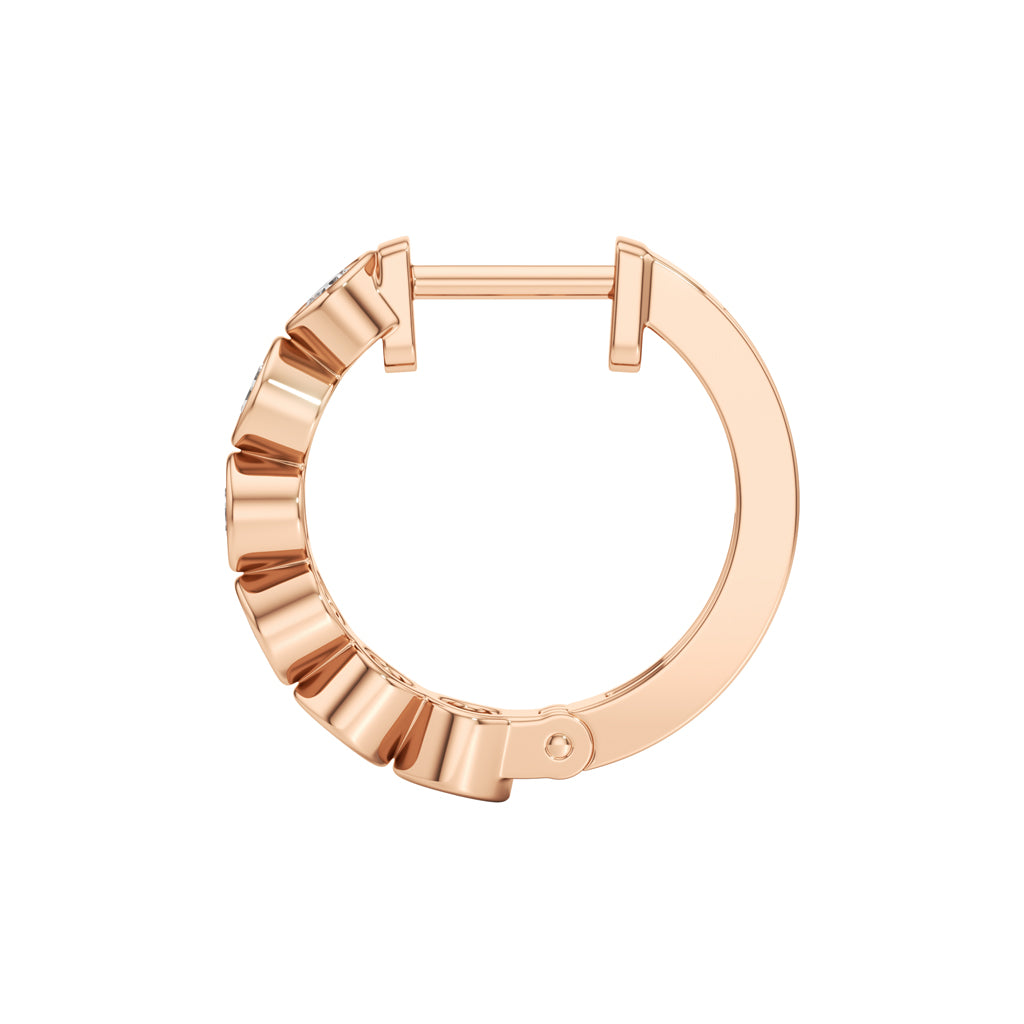 125Ct Round ShapeHoops Earrings