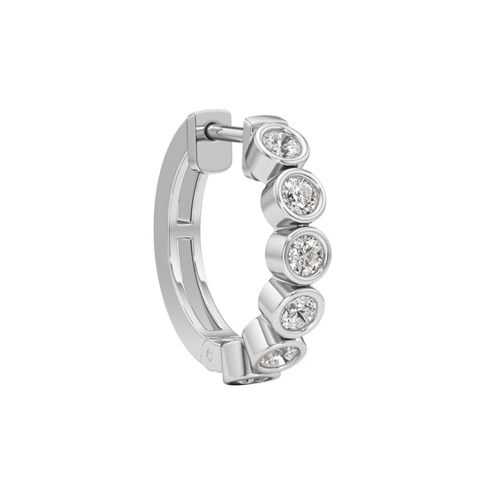 125Ct Round ShapeHoops Earrings