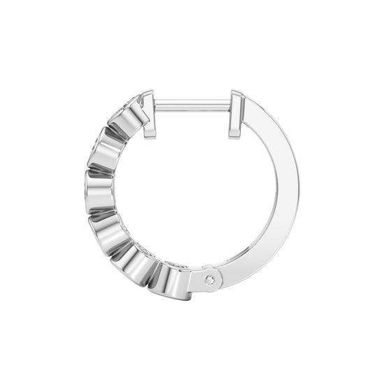 125Ct Round ShapeHoops Earrings