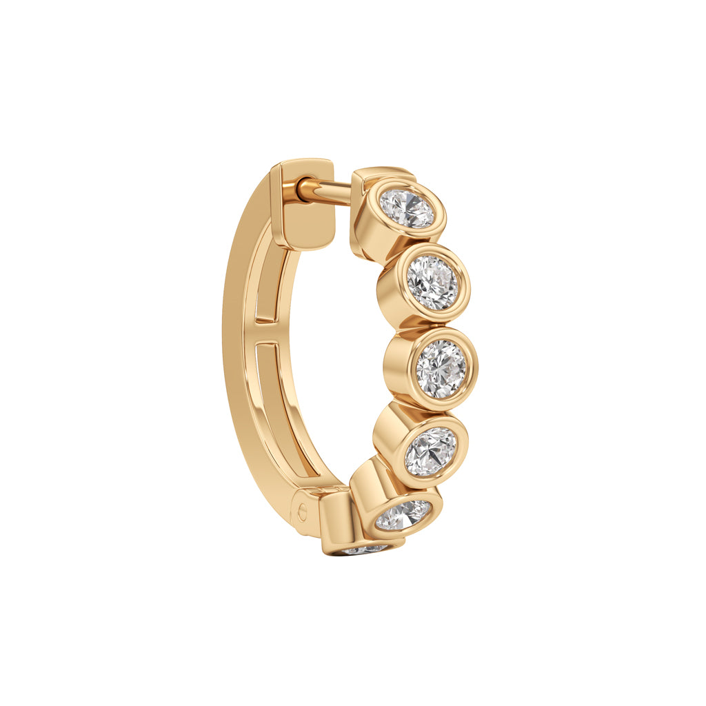 125Ct Round ShapeHoops Earrings