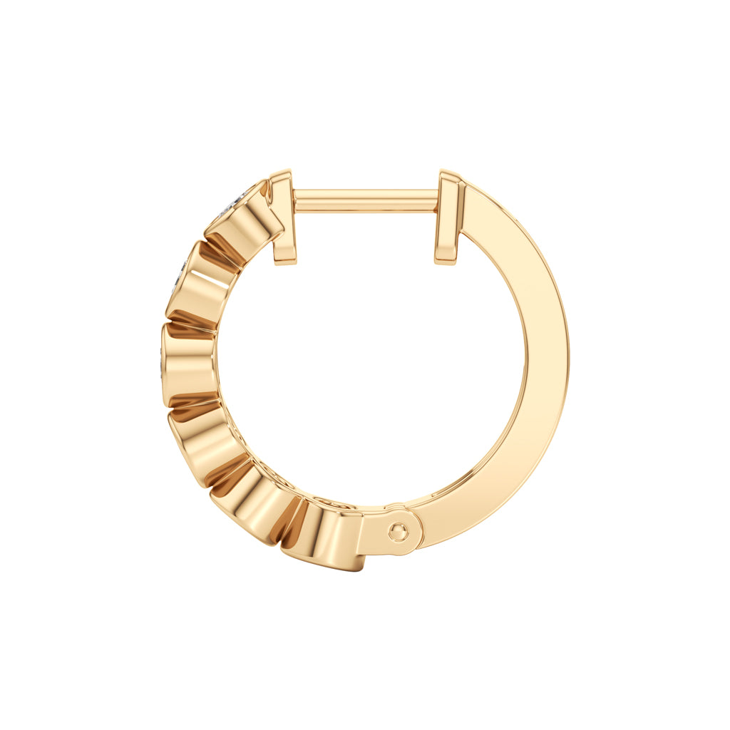 125Ct Round ShapeHoops Earrings