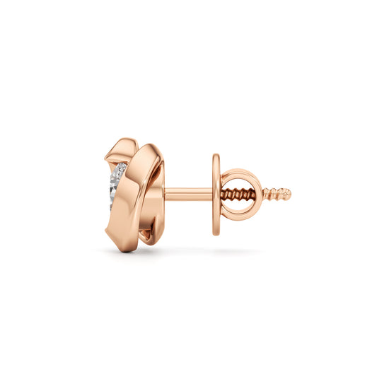 100Ct Round Shape Solitaire Studs Earrings