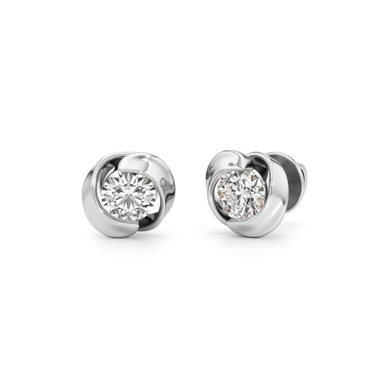 100Ct Round Shape Solitaire Studs Earrings