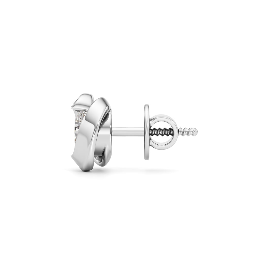 100Ct Round Shape Solitaire Studs Earrings