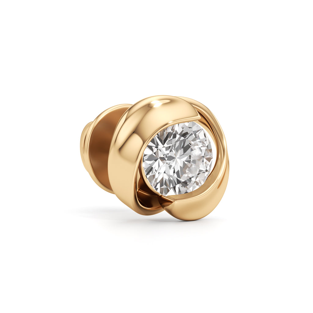 100Ct Round Shape Solitaire Studs Earrings