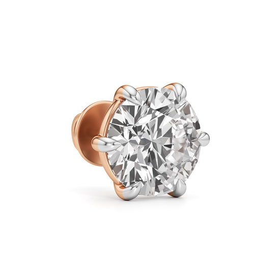 700Ct Round Shape Solitaire Studs Earrings