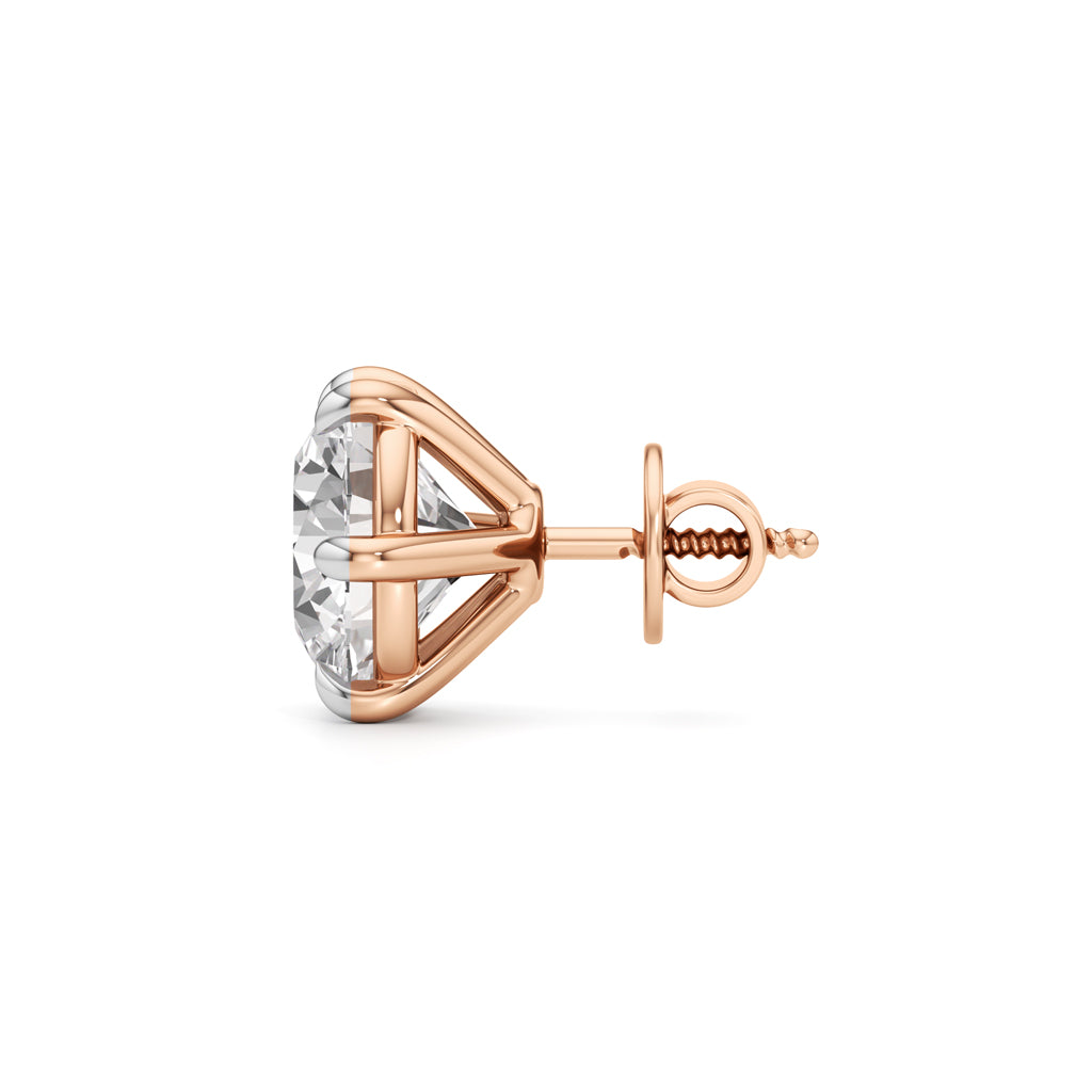 700Ct Round Shape Solitaire Studs Earrings