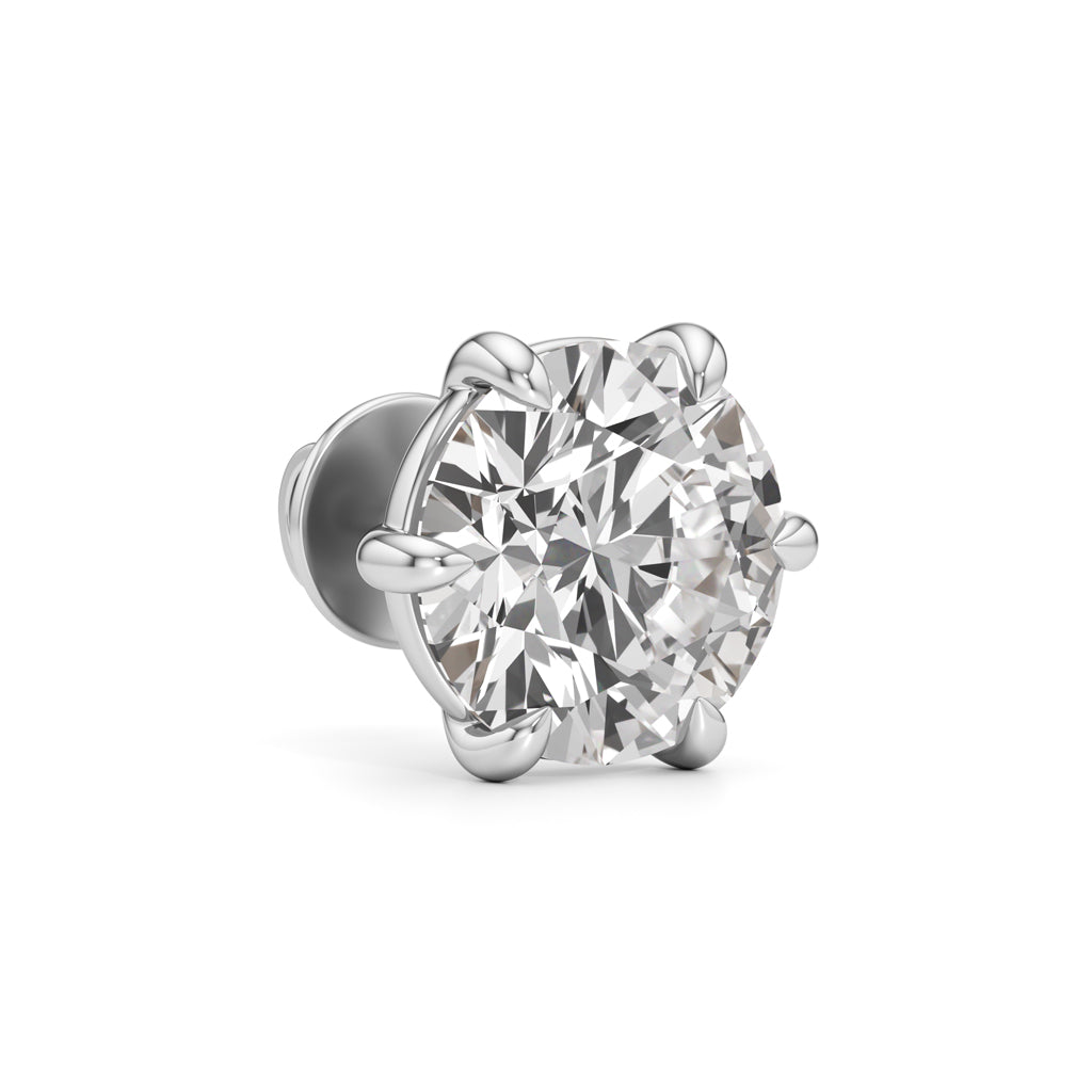 700Ct Round Shape Solitaire Studs Earrings