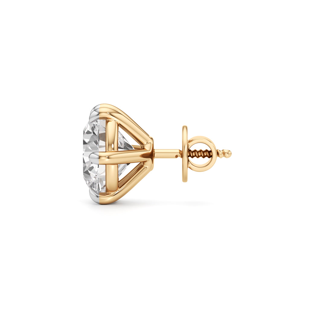 700Ct Round Shape Solitaire Studs Earrings