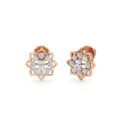 Lustrous Round  Radiant Studs