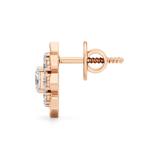Lustrous Round  Radiant Studs