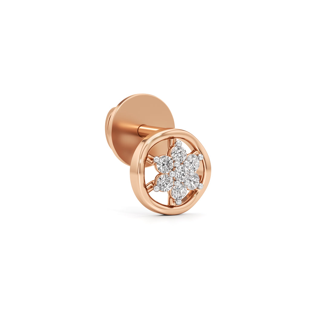 025Ct Round Shape Fancy Stud