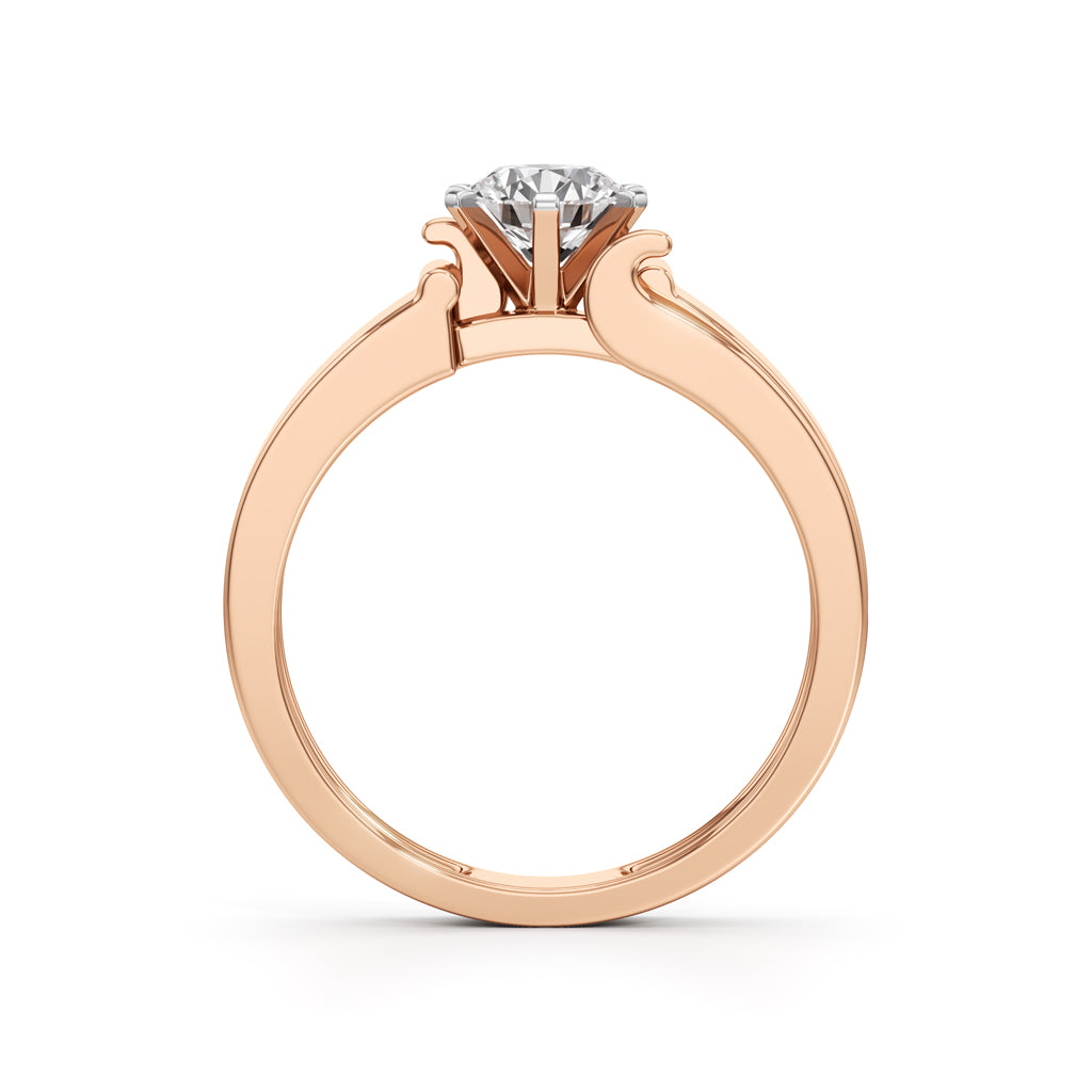 Imperial Radiance Solitaire Ring with LabGrown Diamond for Men
