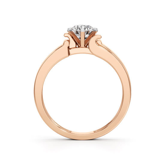 Imperial Radiance Solitaire Ring with LabGrown Diamond for Men