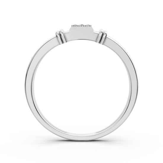 DualTone Gold Brilliant Cluster Diamond Ring