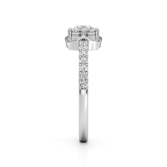 Golden Blossom Diamond Ring