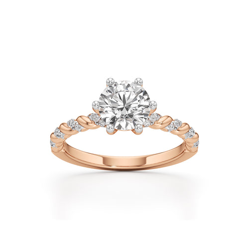 Twist of Eternity Solitaire Ring