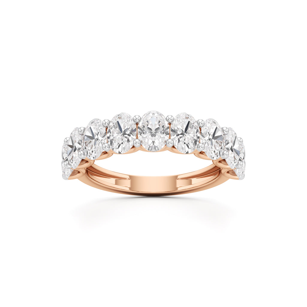 Roselle Nine Oval Diamond Band