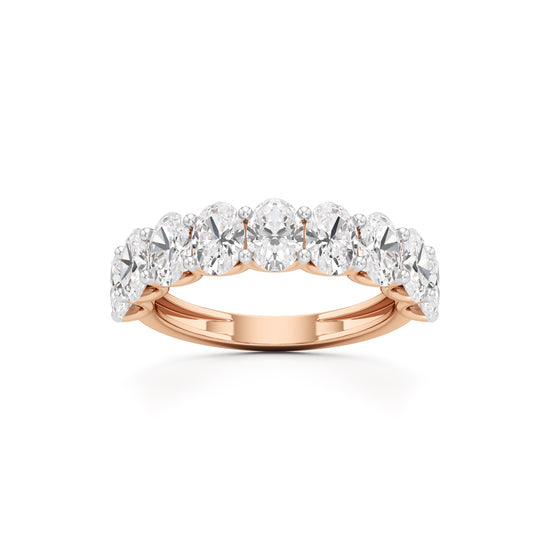 Roselle Nine Oval Diamond Band