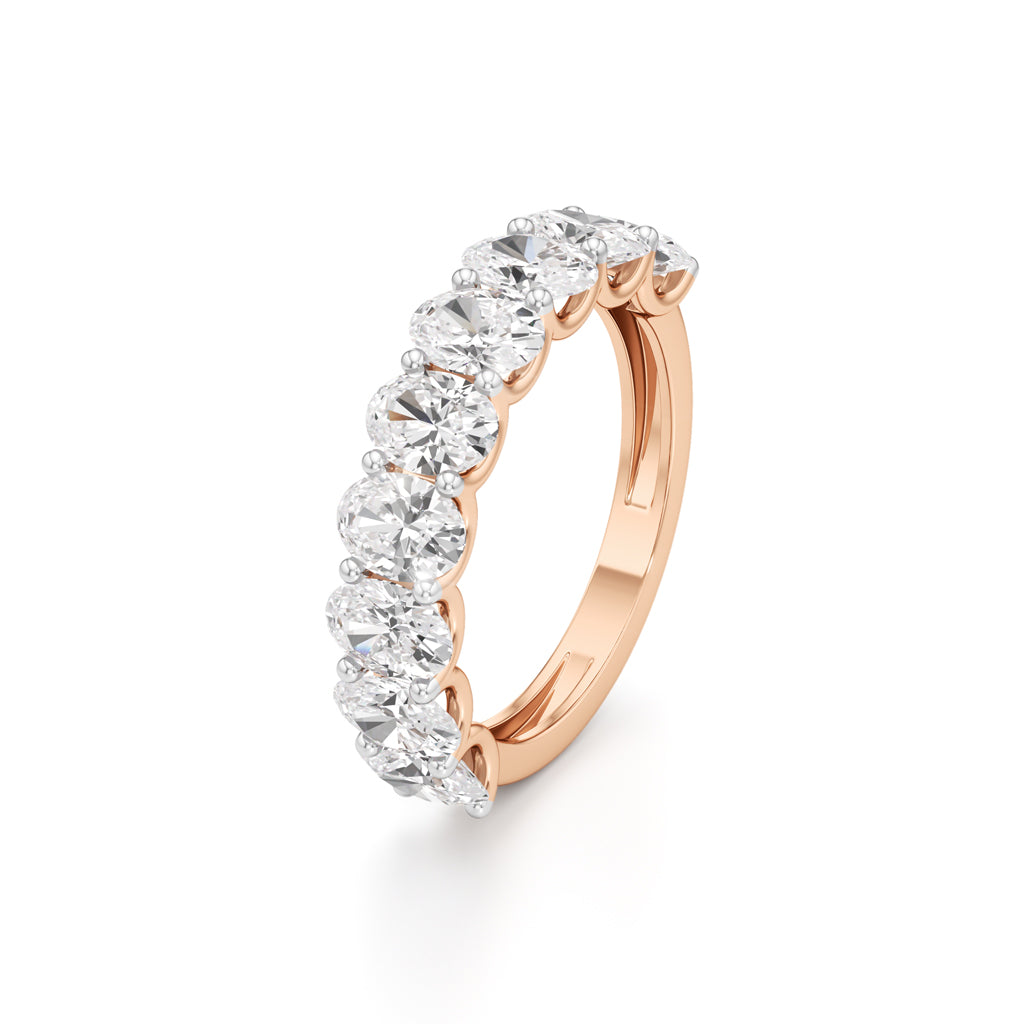 Roselle Nine Oval Diamond Band