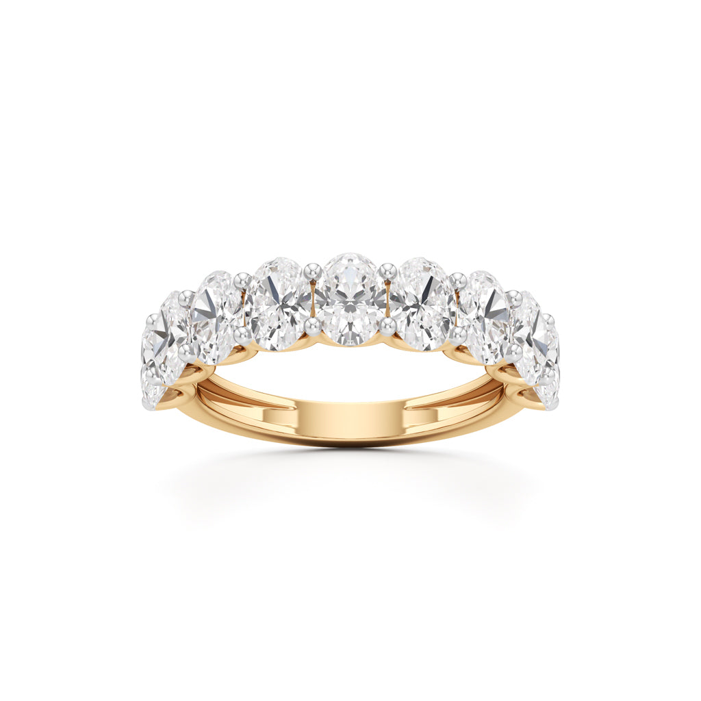 Roselle Nine Oval Diamond Band