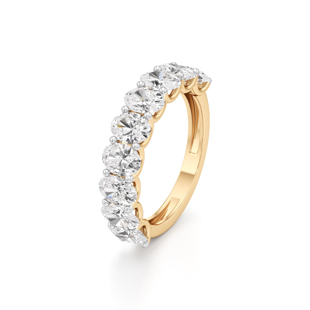 Roselle Nine Oval Diamond Band