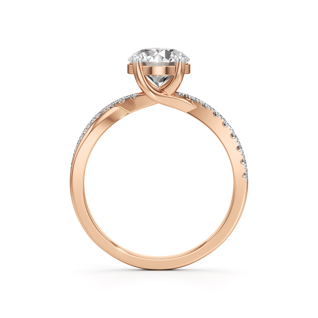 Twilight Embrace Solitaire Ring