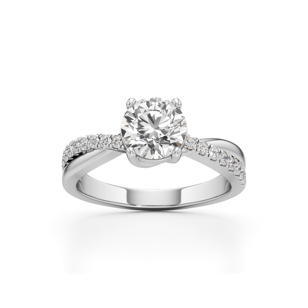 Twilight Embrace Solitaire Ring