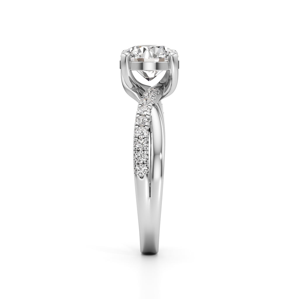 Twilight Embrace Solitaire Ring