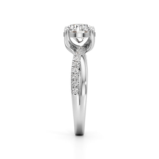 Twilight Embrace Solitaire Ring