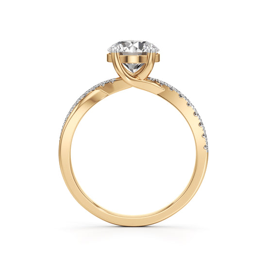 Twilight Embrace Solitaire Ring