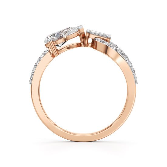 Bow Tie Brilliance Diamond Ring