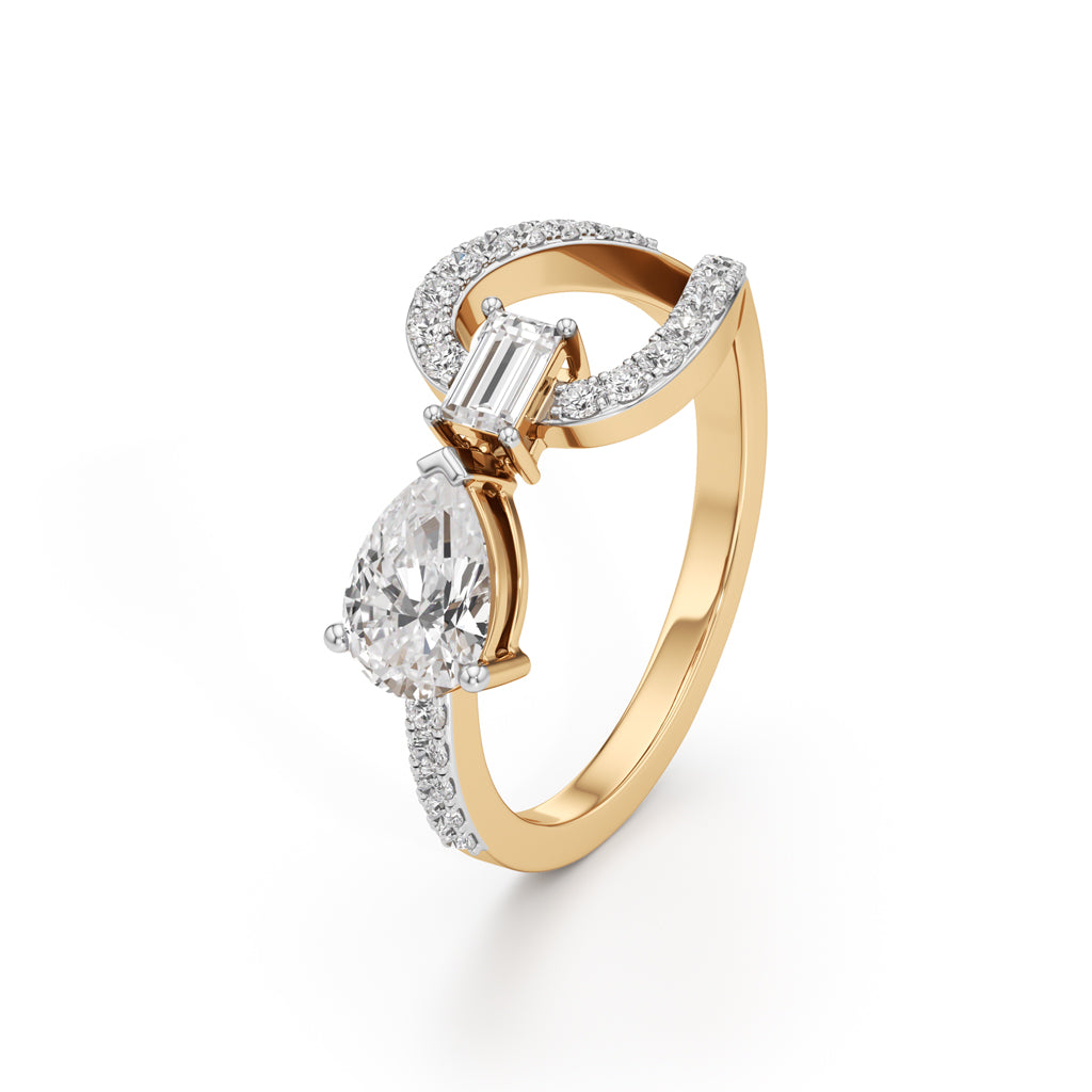Bow Tie Brilliance Diamond Ring