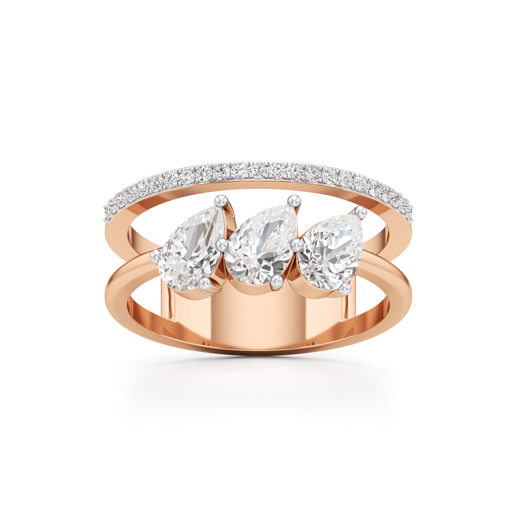 Tears of Light Statement Ring