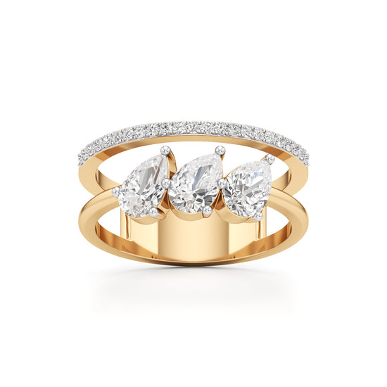 Tears of Light Statement Ring