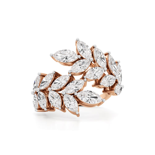 Enchanted Marquise Diamond Vine Ring