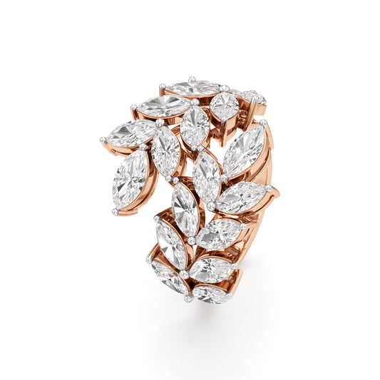 Enchanted Marquise Diamond Vine Ring
