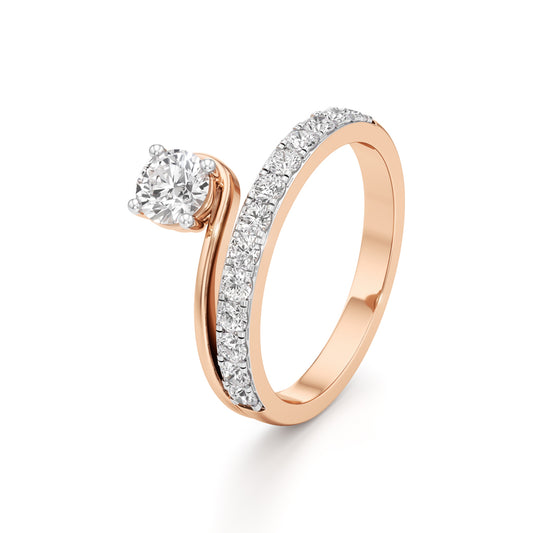 Swirl Embrace Diamond Ring