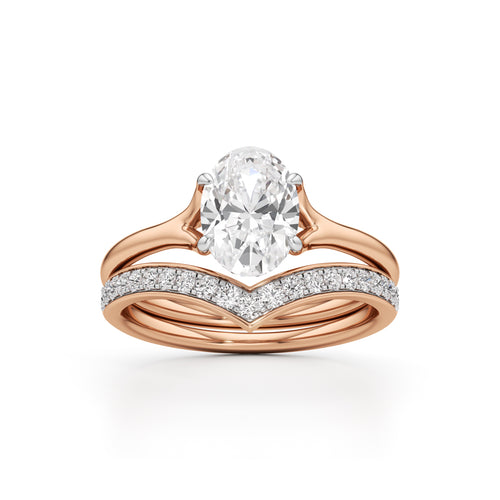 Eternitys Embrace Oval Diamond Set